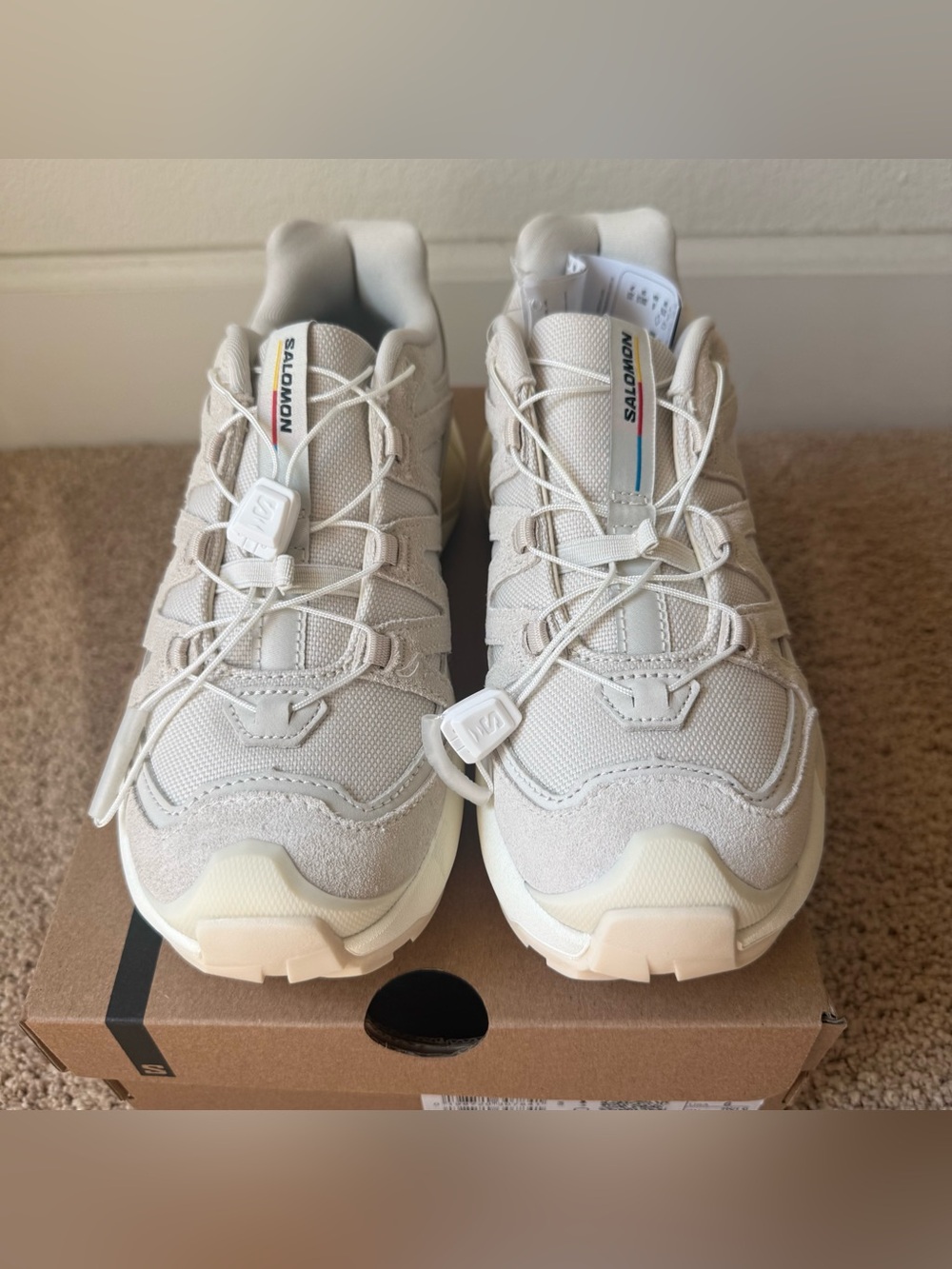 Salomon XC Roam Leather Size 6 Almond Milk - Picture 9 of 17